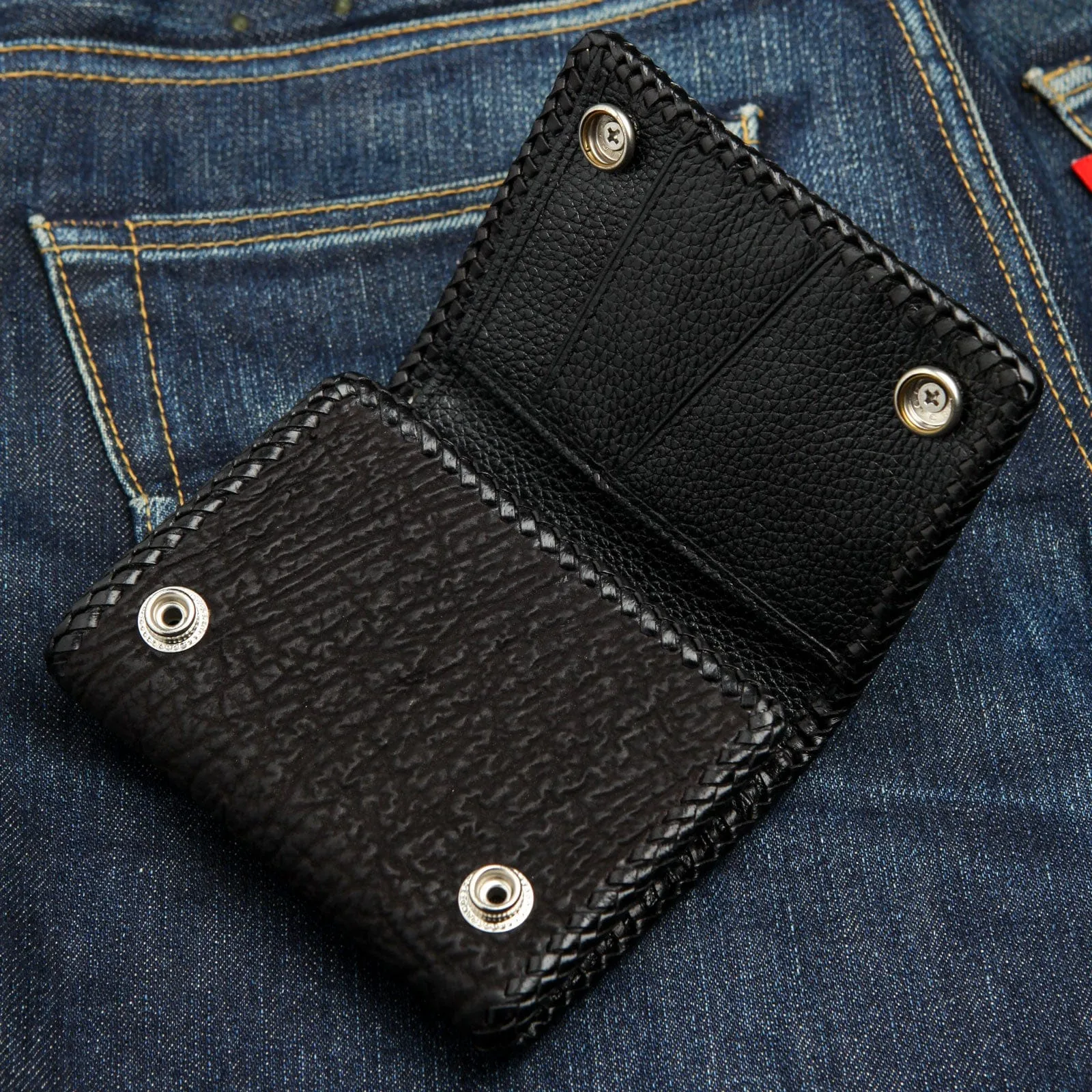 Red Stingray Gothic Cross Biker Chain Wallet