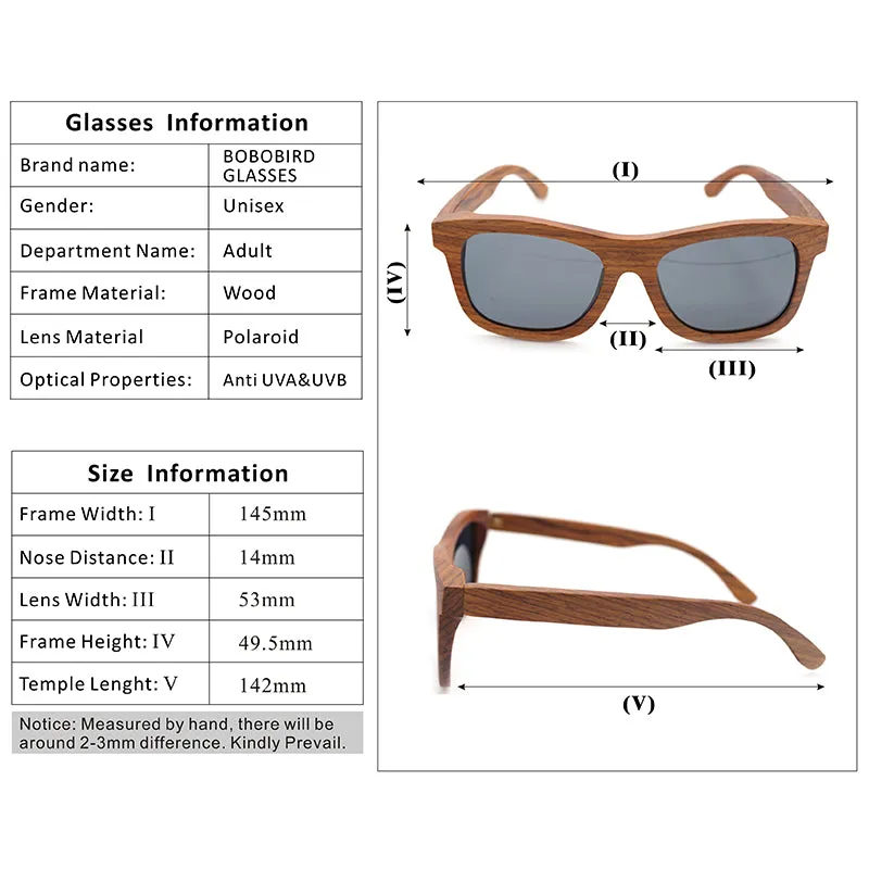 Retro Pear Wood Sunglasses