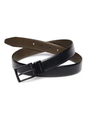Reversible Skinny Leather Belt