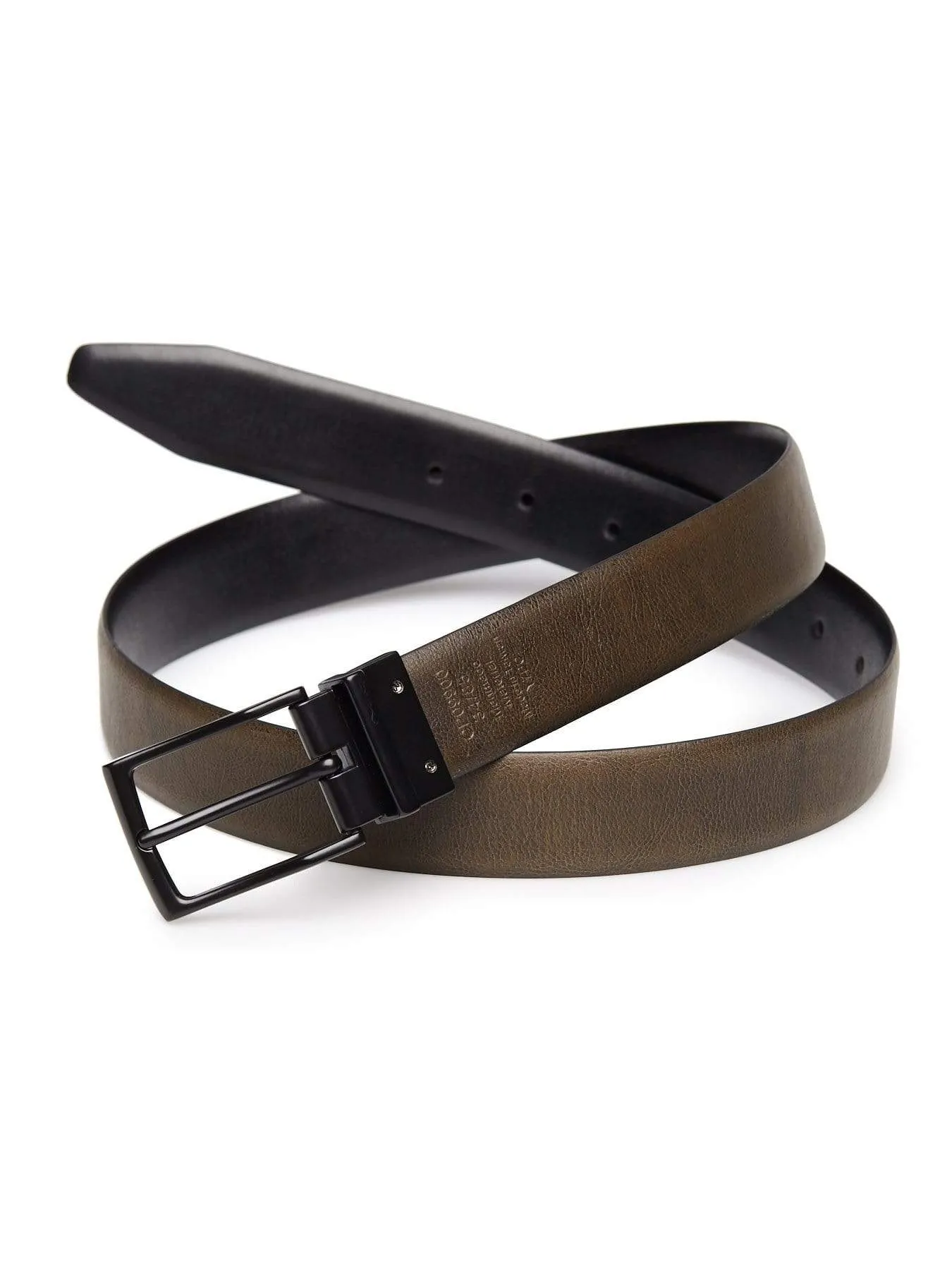 Reversible Skinny Leather Belt
