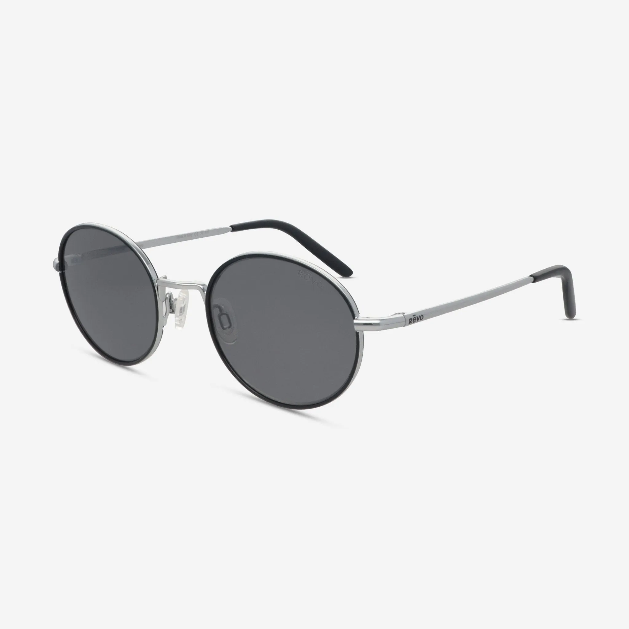 Revo Brayton Chrome Graphite Round/Oval Unisex Sunglasses RE.1060.03.GY