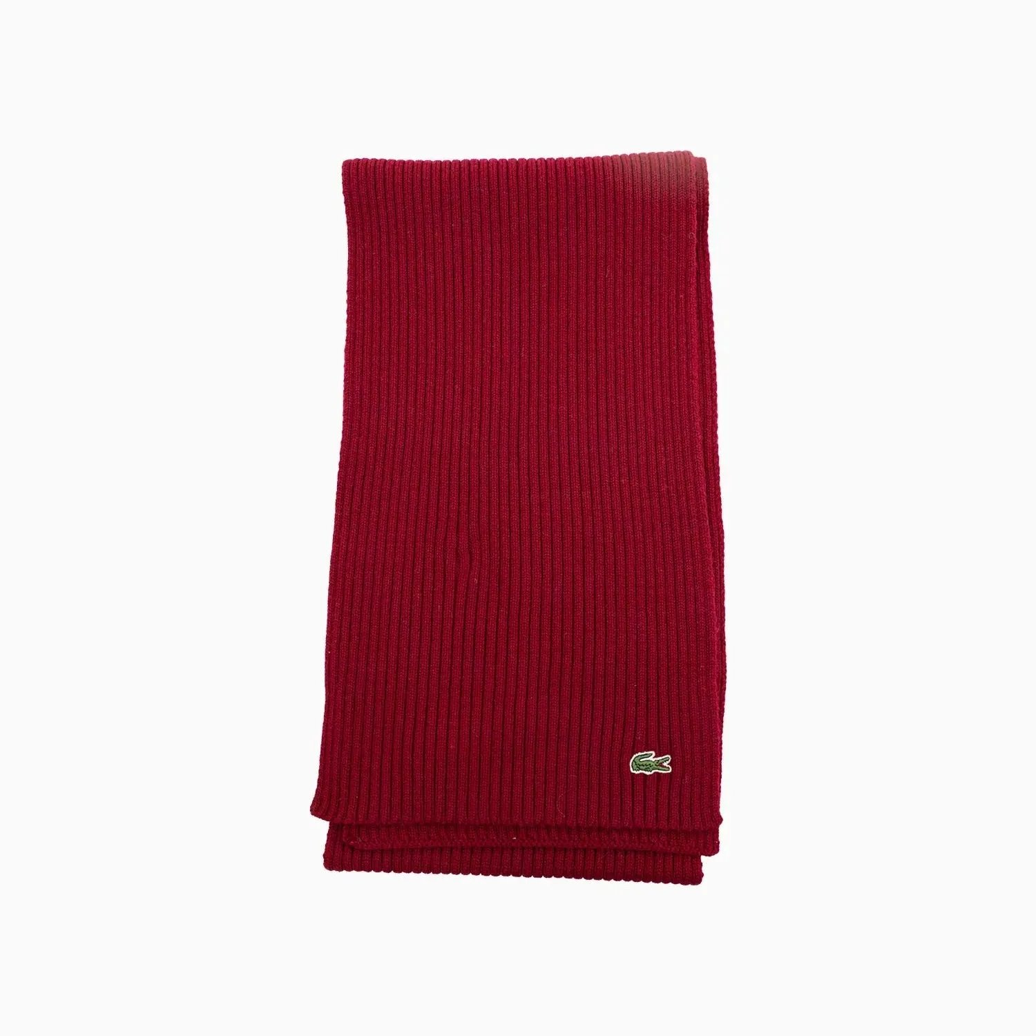 Ribbed Crocodile Wool Scarf
