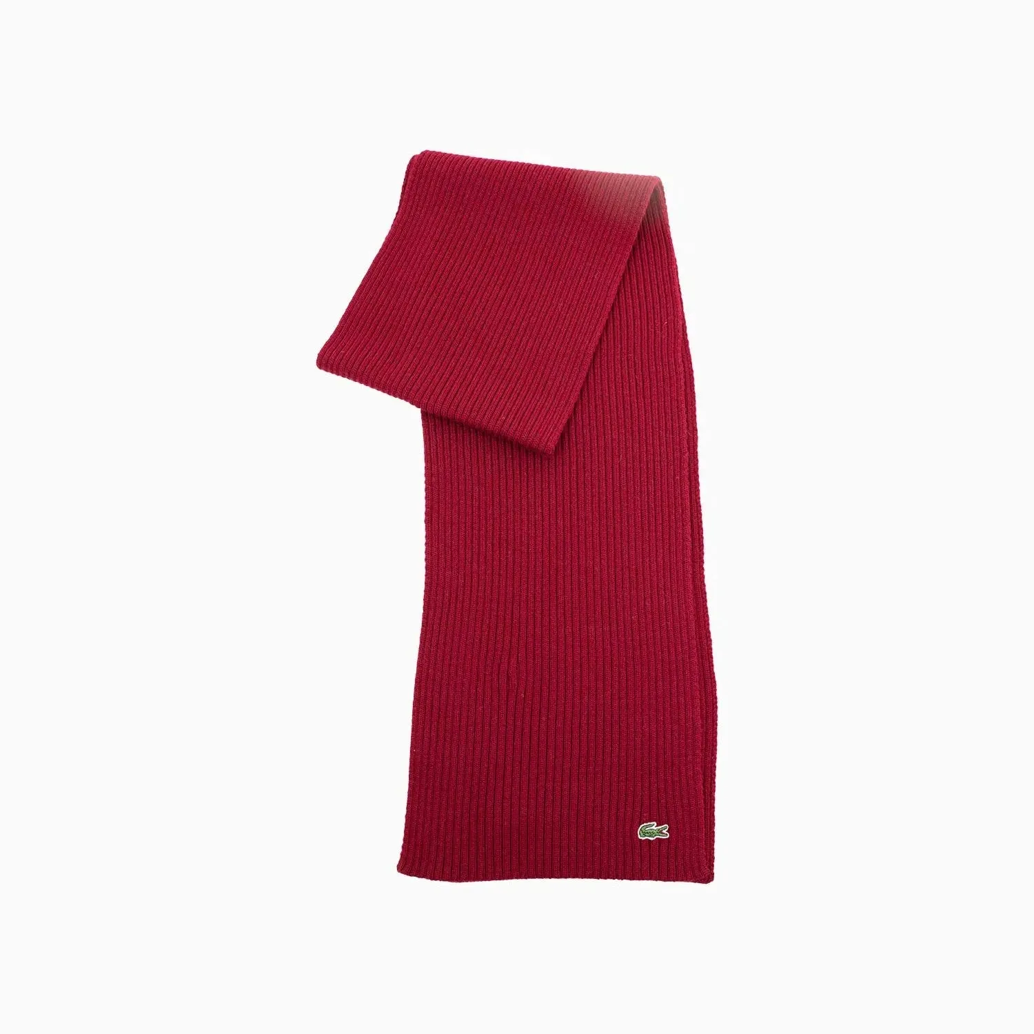 Ribbed Crocodile Wool Scarf