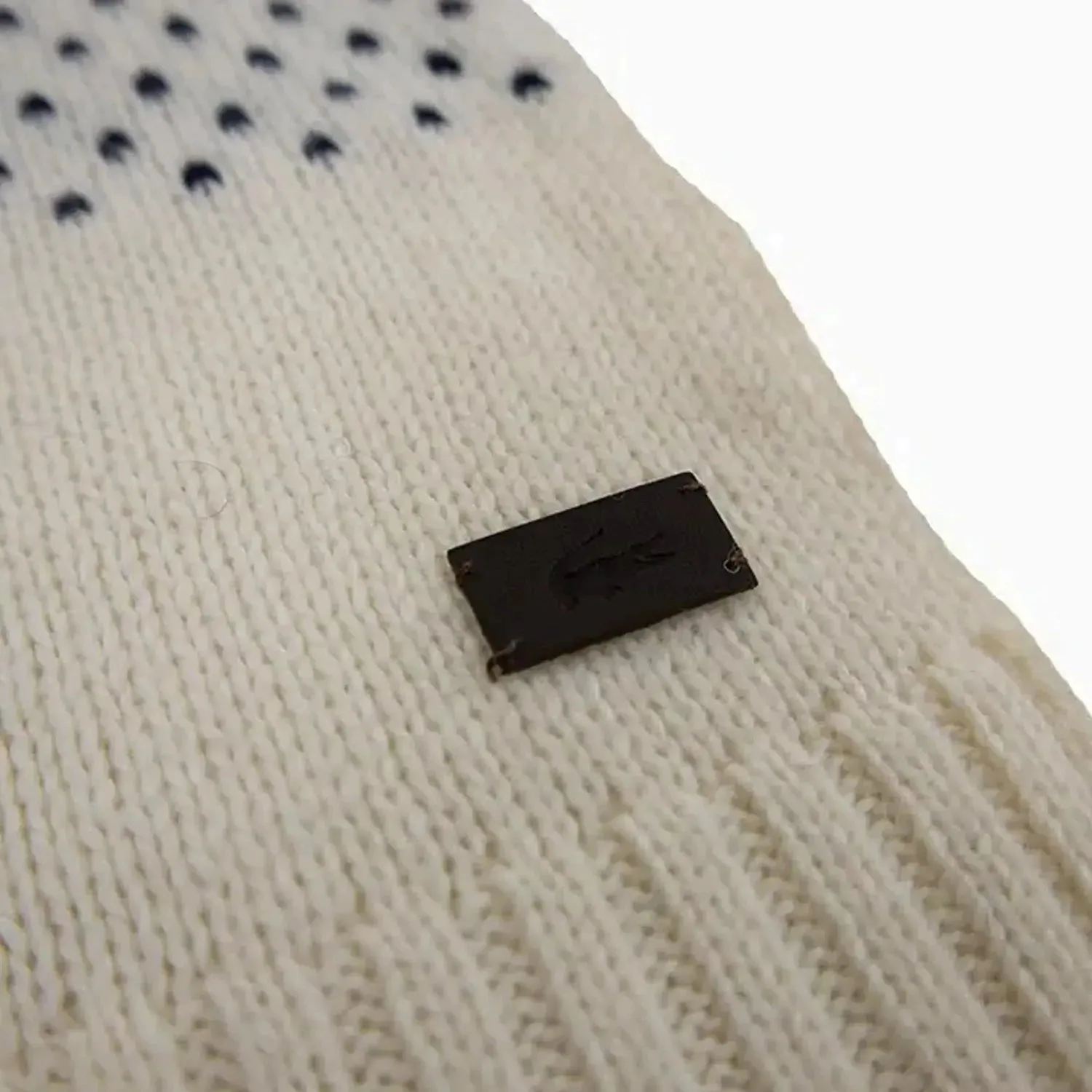 Ribbed Crocodile Wool Scarf
