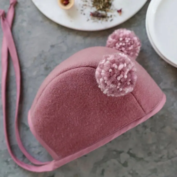 Rose Double Pom Bonnet