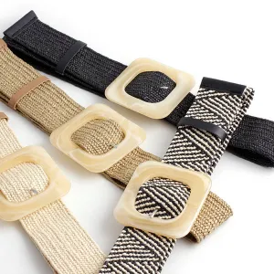 Round Buckle Stretch belt