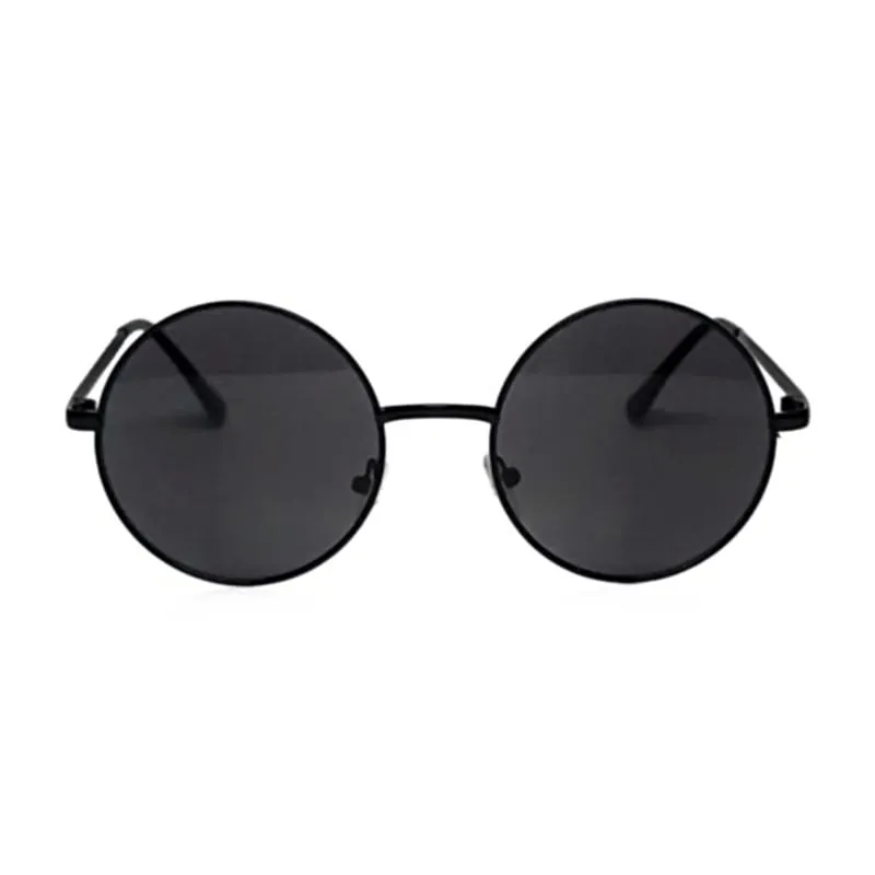 Round Circle Metal Frame Sunglasses