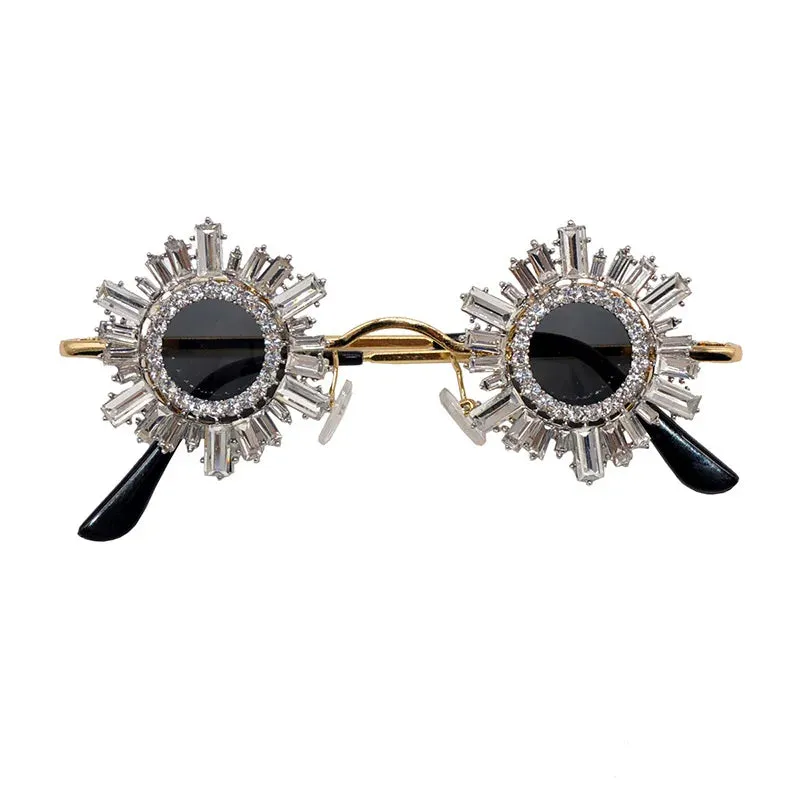 Round Diamond Sunglasses for Girls