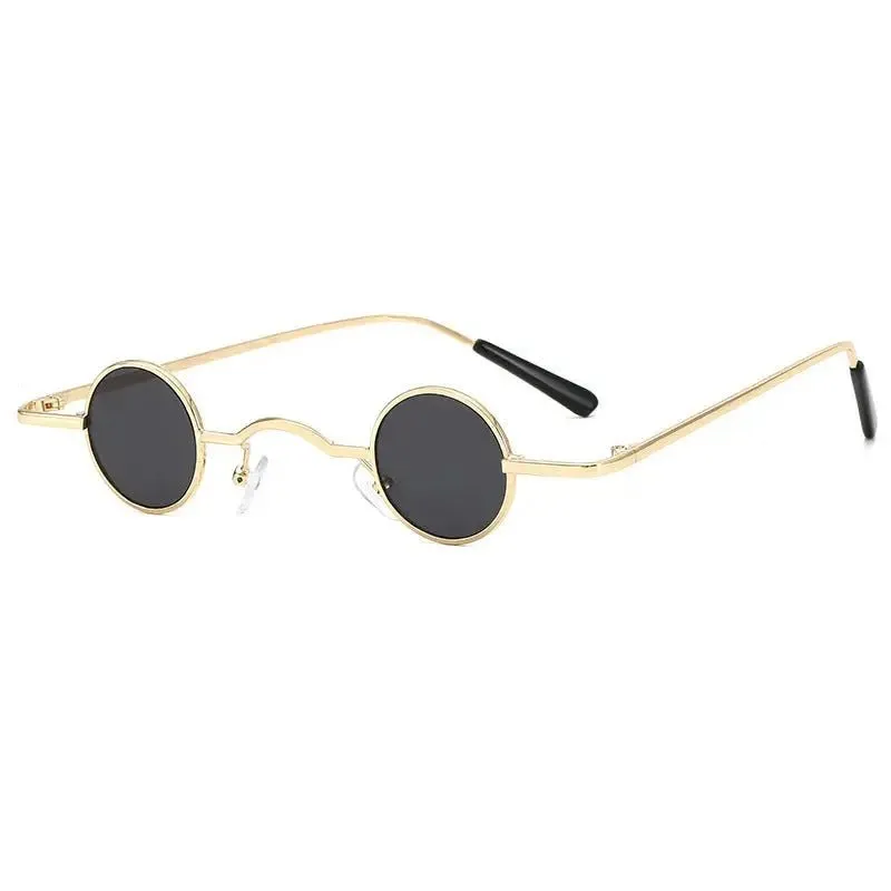 Round Frame Retro Sunglasses - 8 Color Options, Lightweight Design
