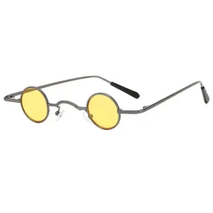 Round Frame Retro Sunglasses - 8 Color Options, Lightweight Design