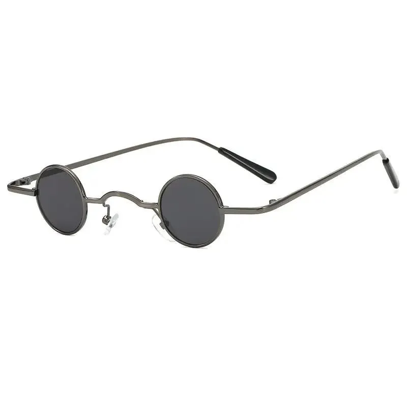 Round Frame Retro Sunglasses - 8 Color Options, Lightweight Design