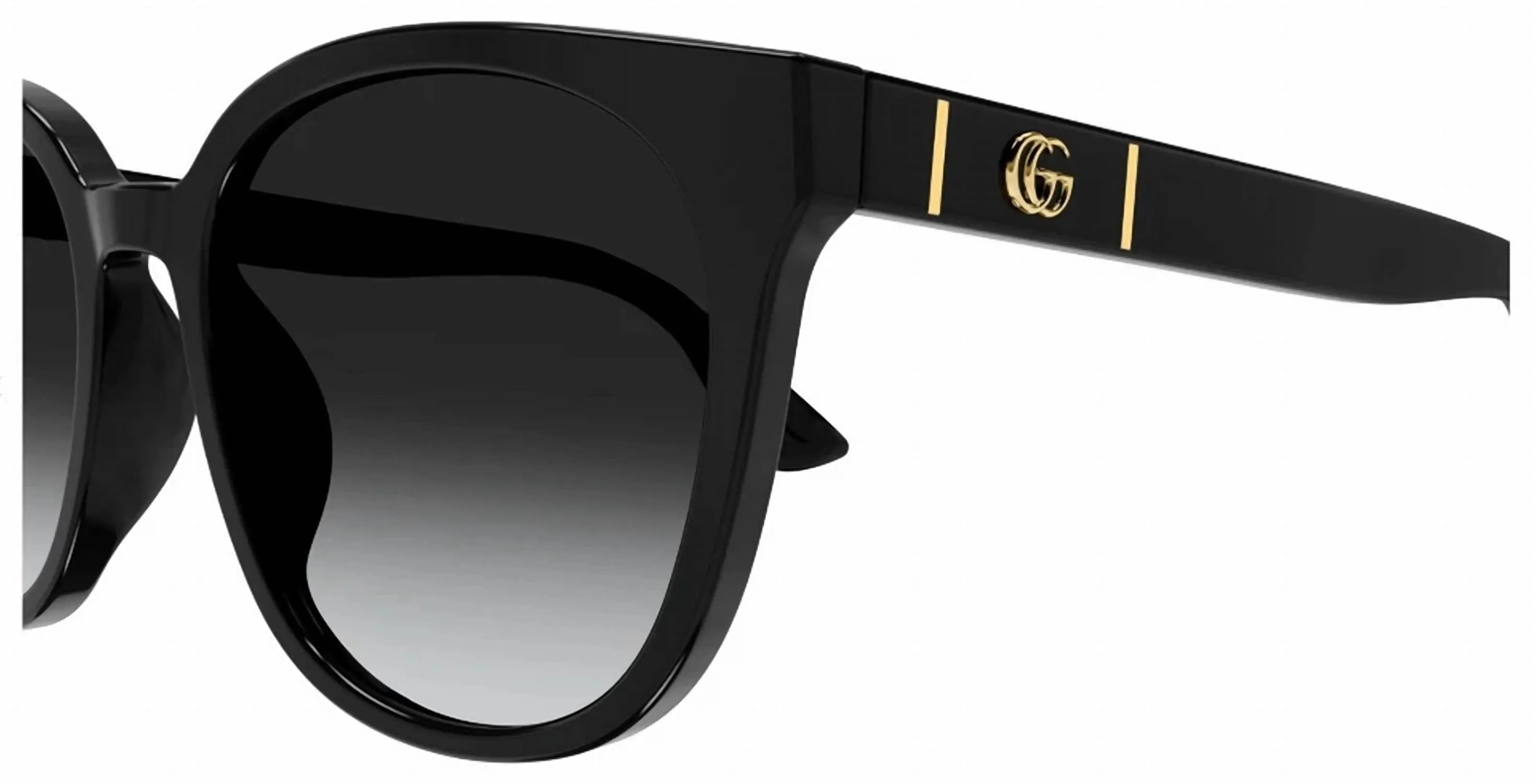 Round Non Polarized Sunglasses 1122Sa - 001 In Black/gradient Grey