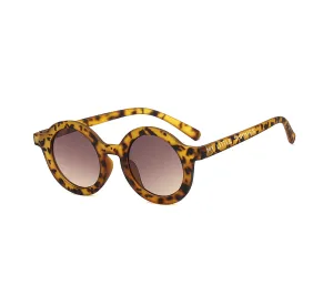 ROUND RETRO SUNGLASSES - LIGHT TORTOISE