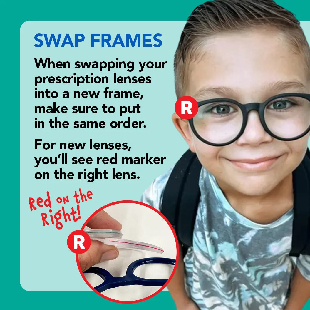 Round Toddler Glasses Spare Frames