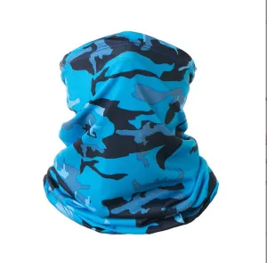 Royal Blue Camouflage Faceguard Anti Pollution Scarf Face Cover