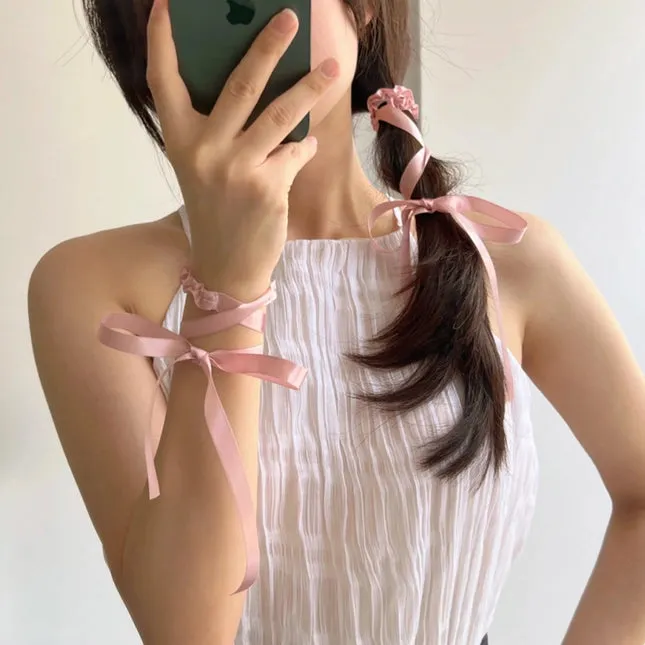 Satin Ribbon Hair Tie Set