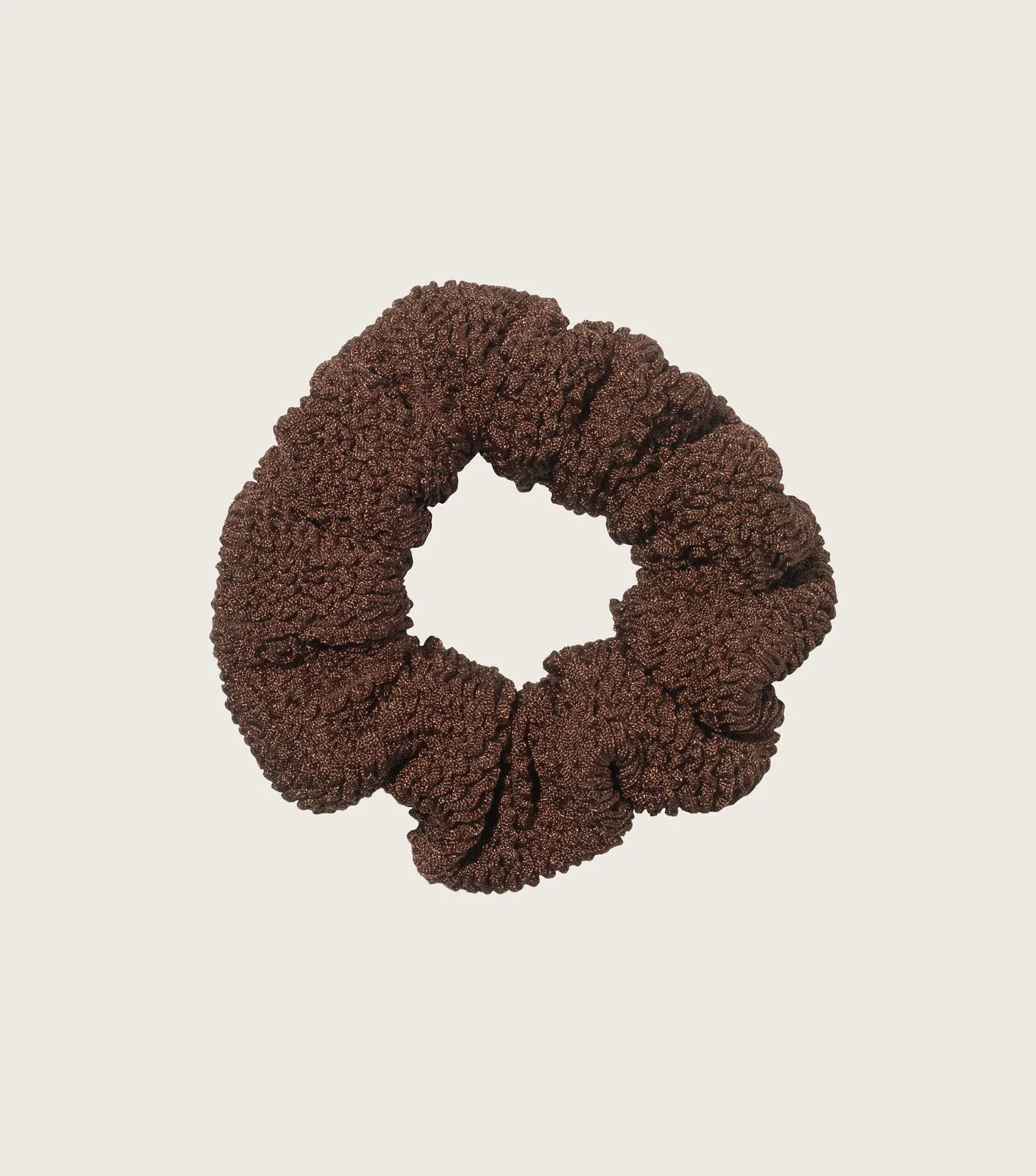Scrunchie - Metallic Chocolate