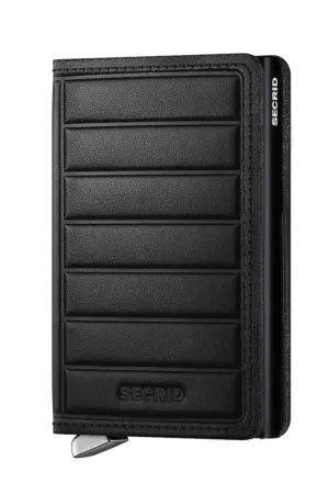 Secrid Slim Wallet - Emboss Lines Black