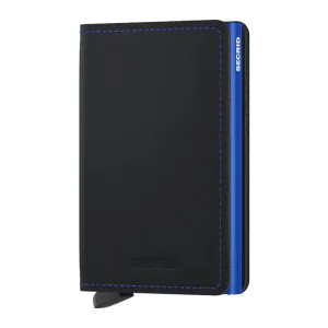 Secrid Slim Wallet Matte - Black / Blue