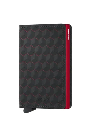 Secrid Slim Wallet - Optical Black / Red