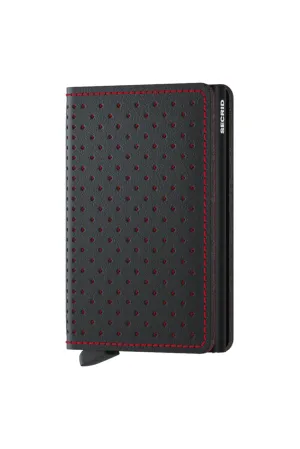 Secrid Slim Wallet - Perforated Black / Red