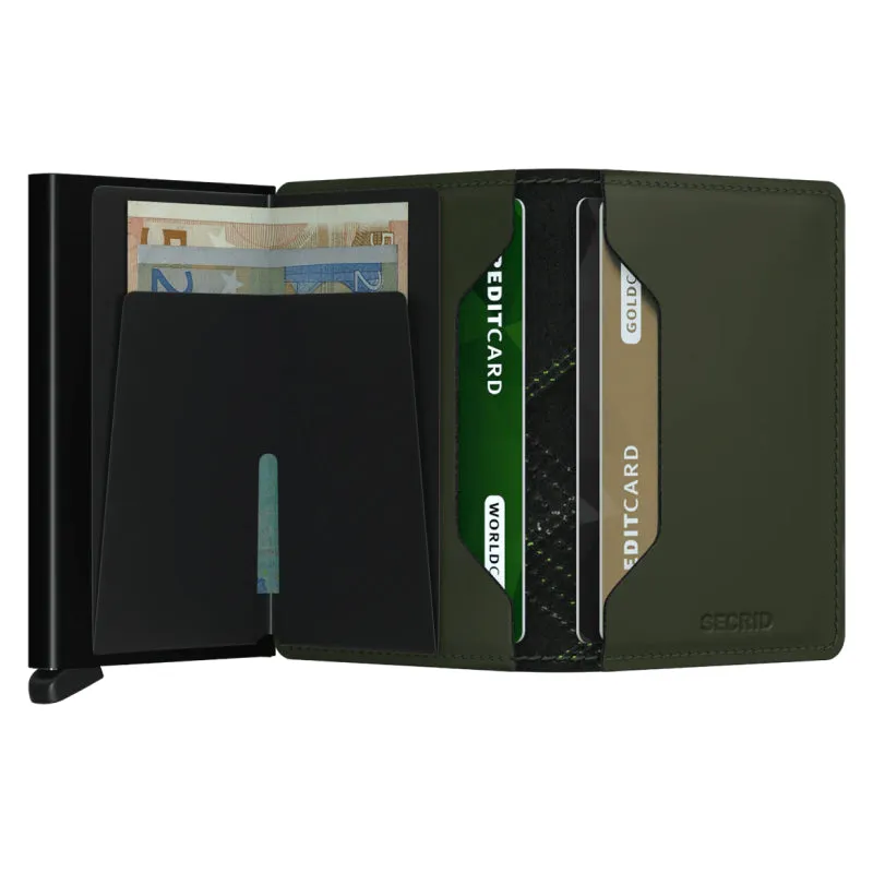Secrid Slim Wallet - Stich Linea Lime
