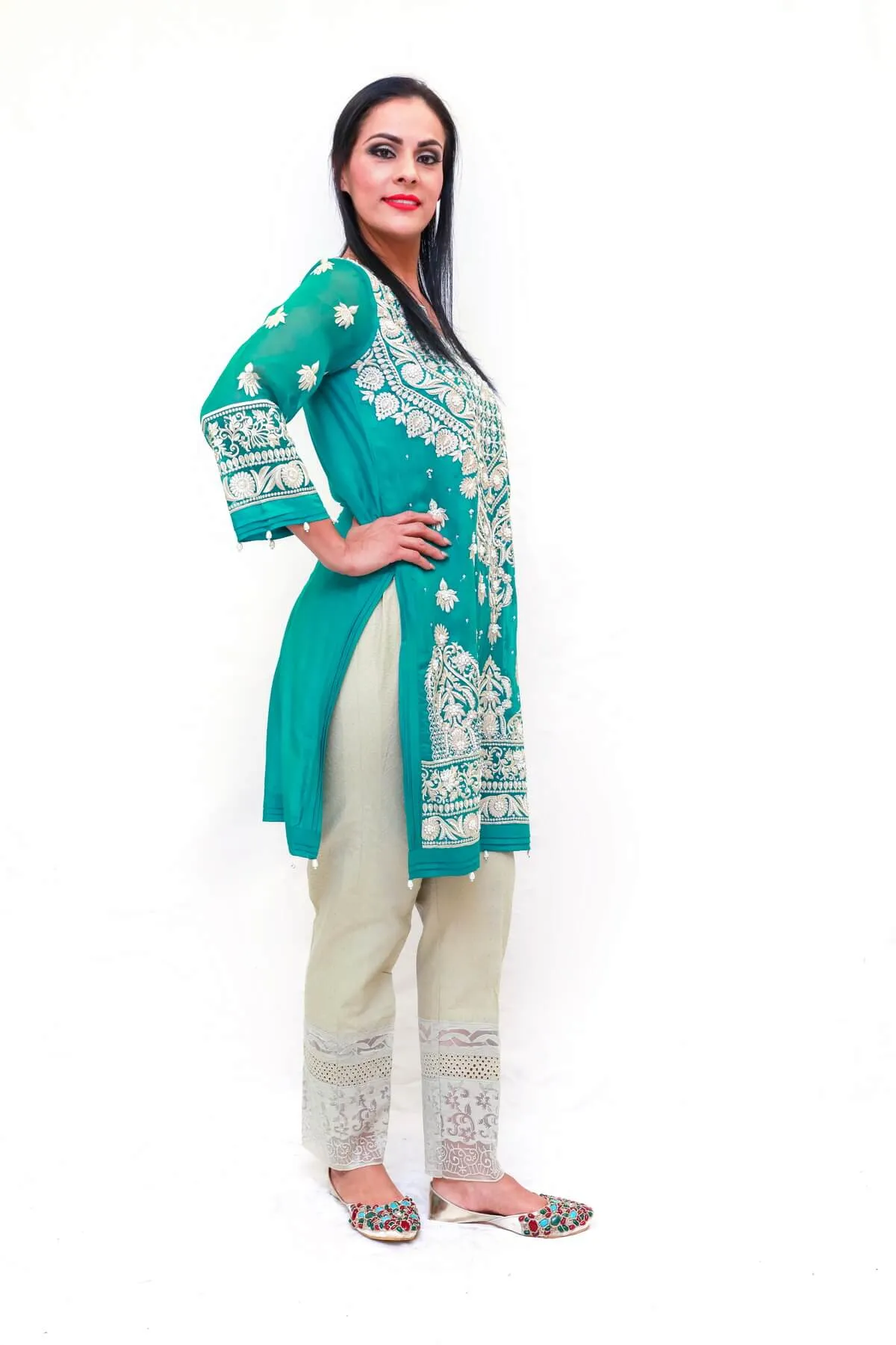 Silk Embroidery Shirt