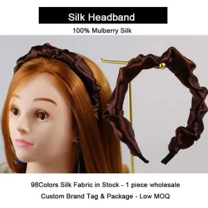 Silk Headband - 2cm - fluffy - custom and wholesale