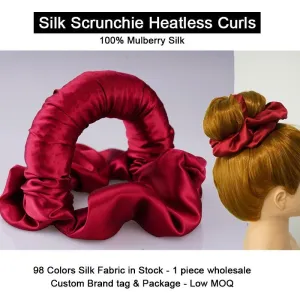 Silk Scrunchie Heatless Curls - Perfect for long hair