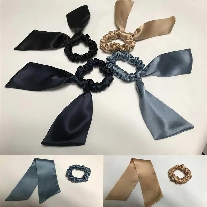 Silk Scrunchies Big Bow - custom and wholesale