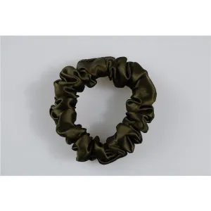 Silk Scrunchies Classic Army Green