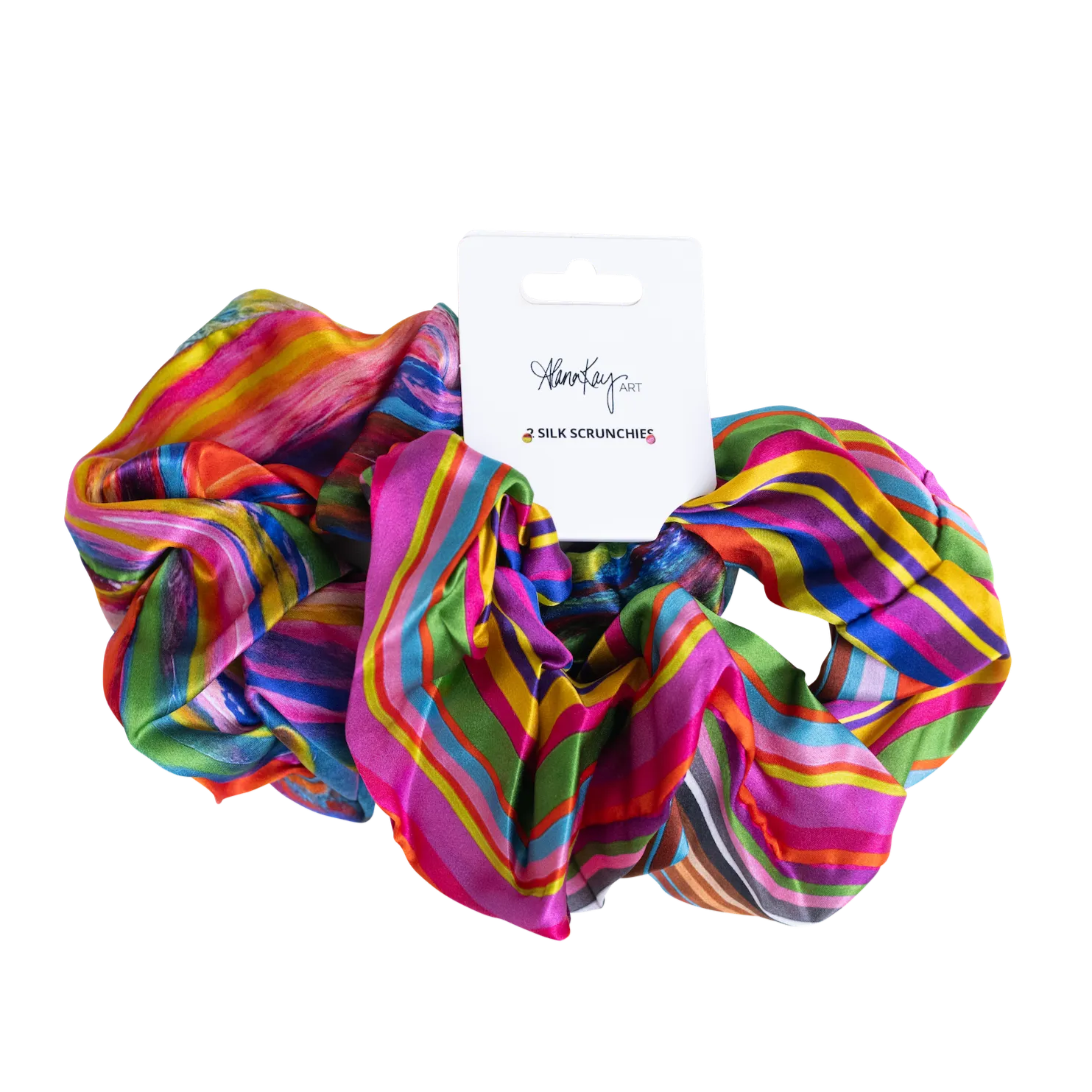 Silk Scrunchies Set of 2