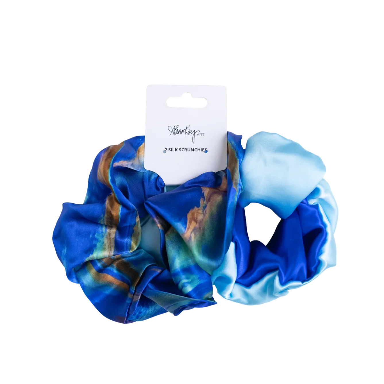 Silk Scrunchies Set of 2