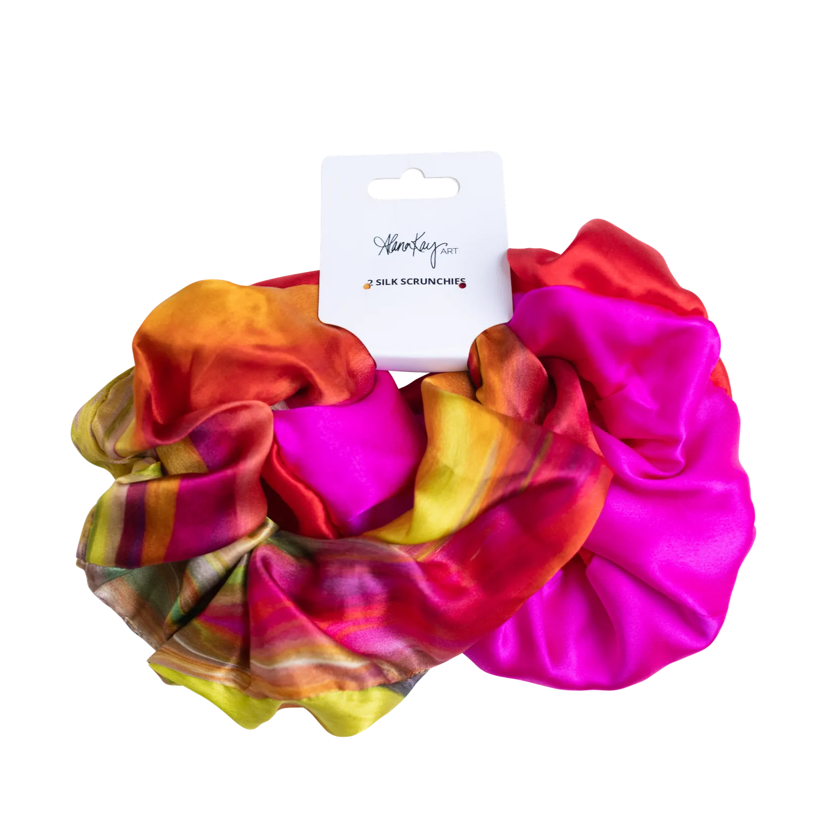 Silk Scrunchies Set of 2
