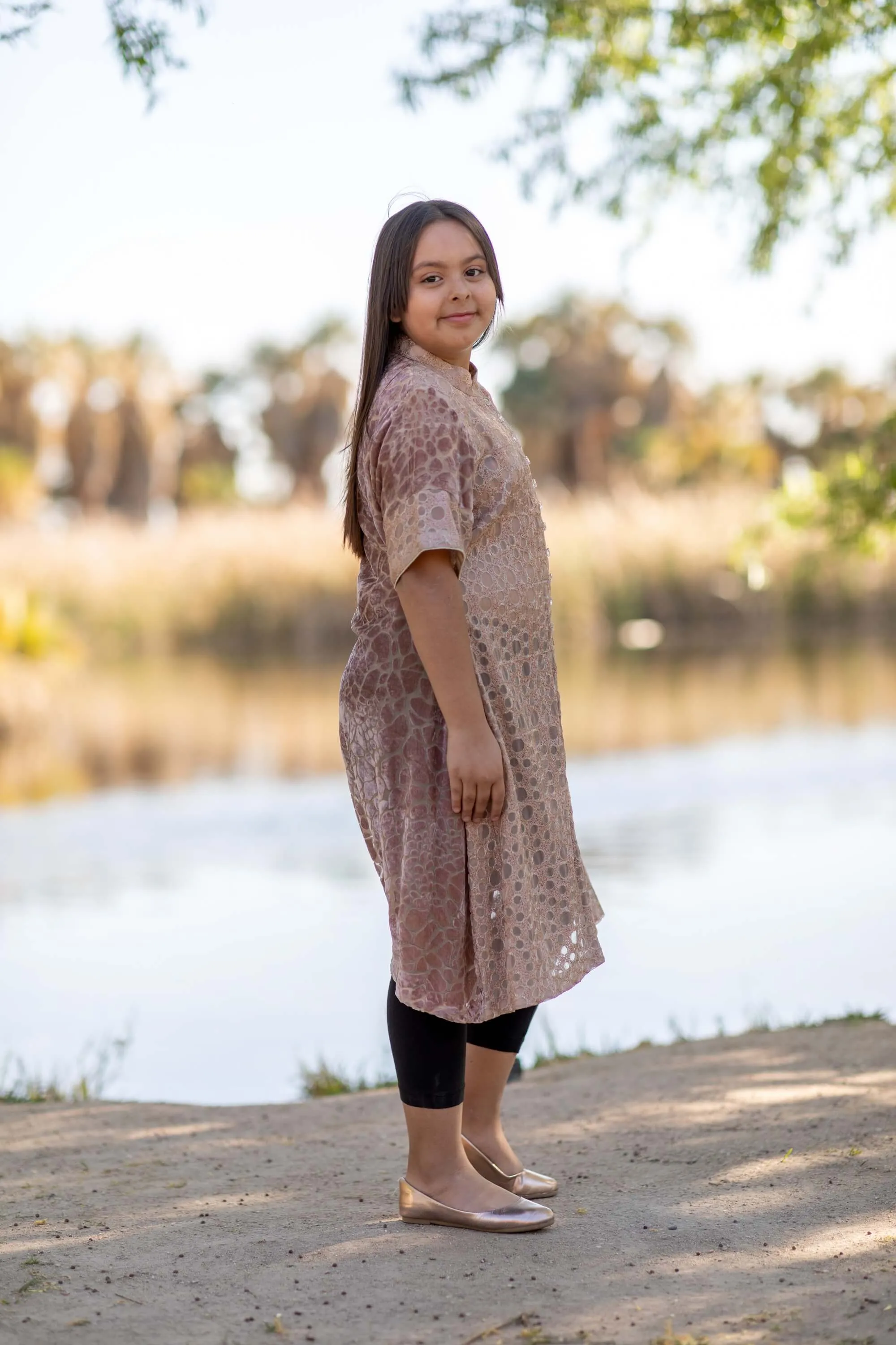 Silk Velvet Shirt Kurti