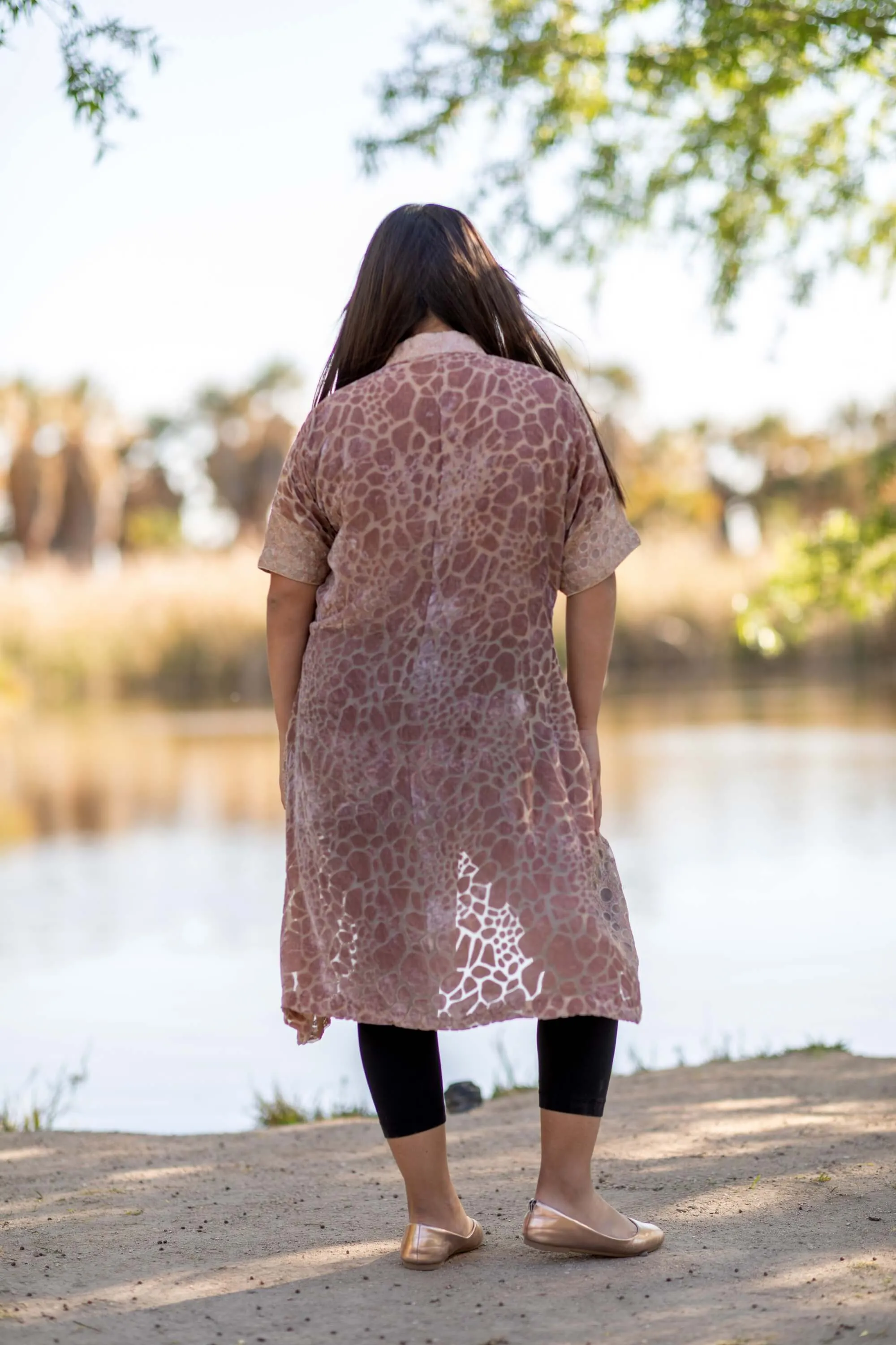 Silk Velvet Shirt Kurti