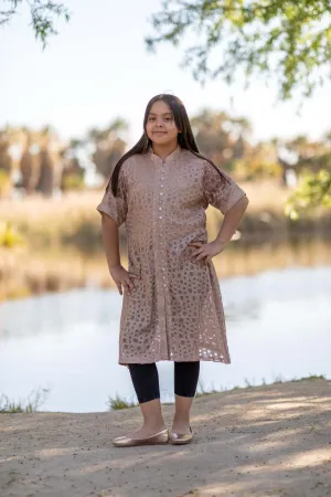 Silk Velvet Shirt Kurti