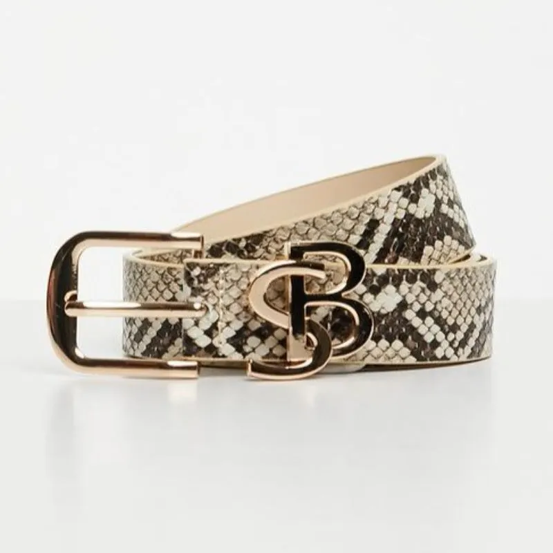 Sissyboy Ladies Snake Print Belt