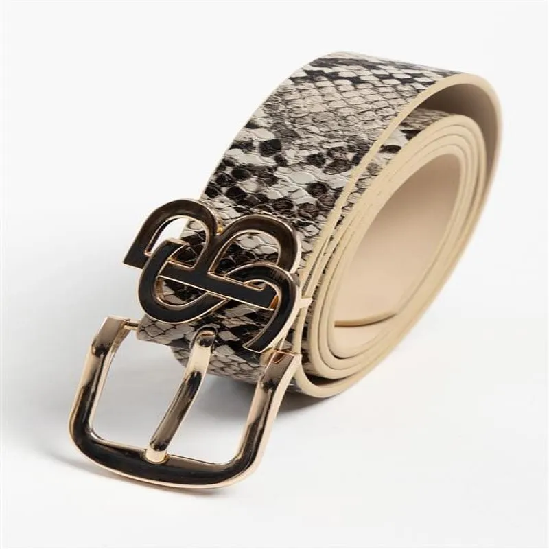 Sissyboy Ladies Snake Print Belt