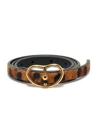 Skinny Georgia Belt in Dark Leopard