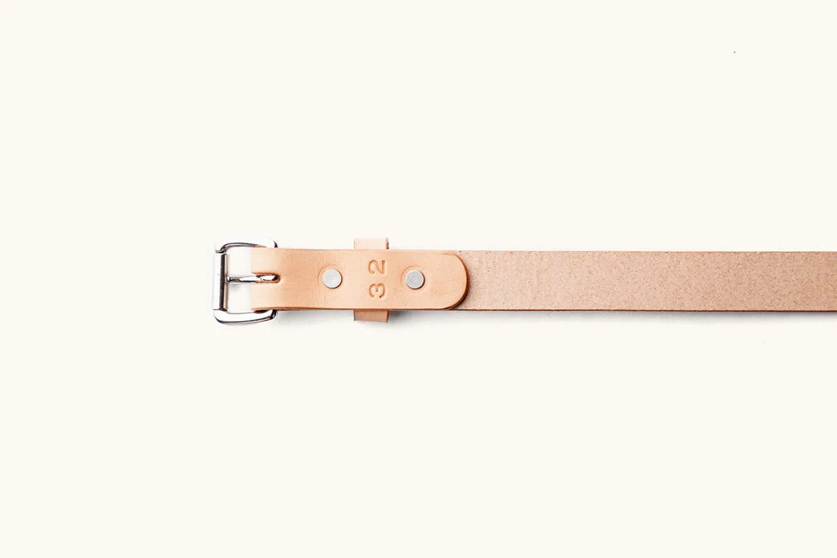 Skinny Standard Belt - Natural