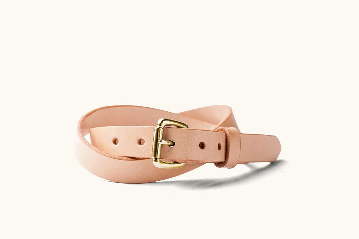 Skinny Standard Belt - Natural