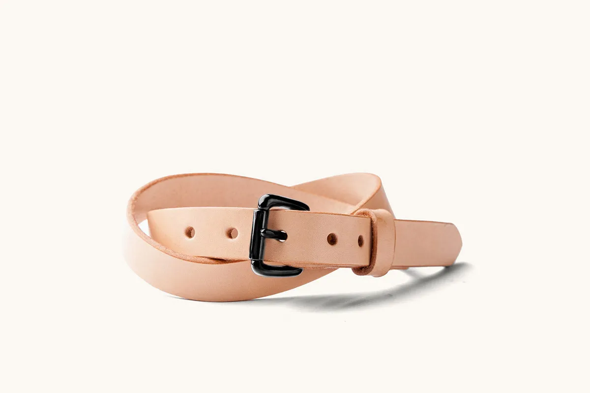Skinny Standard Belt - Natural