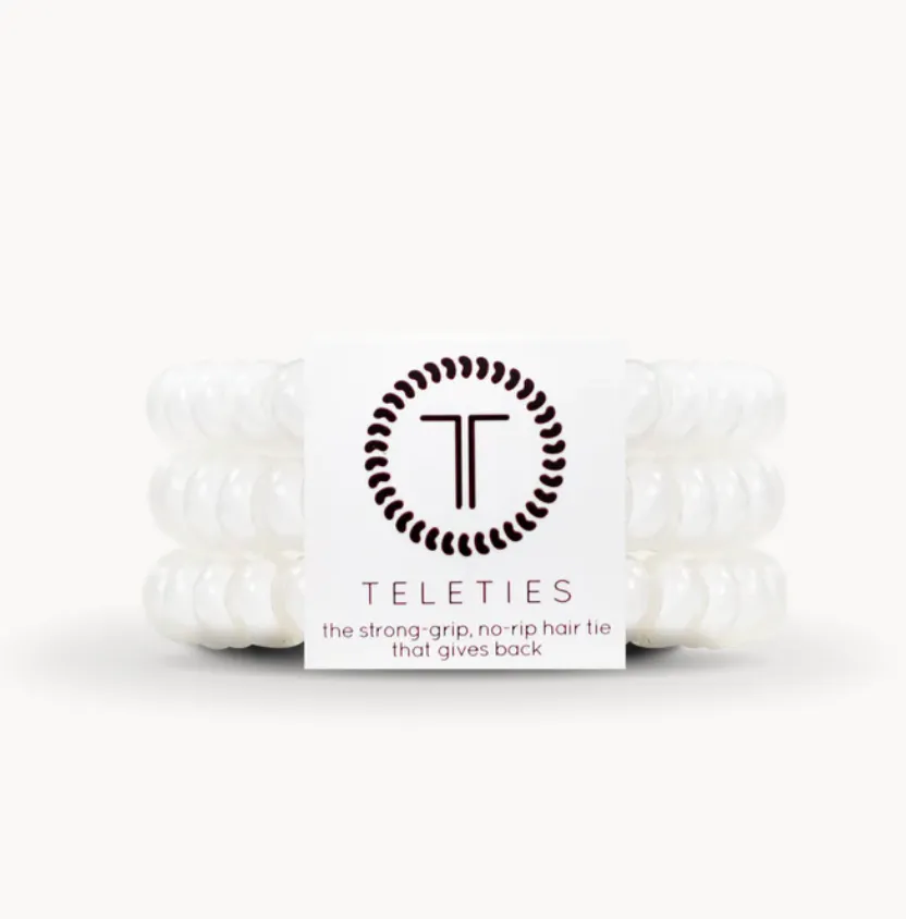 Small Teleties in Coconut White