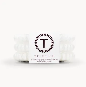 Small Teleties in Coconut White