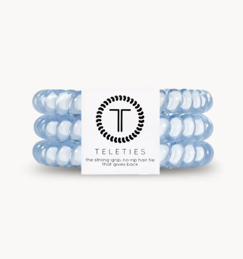 Small Teleties in Washed Denim