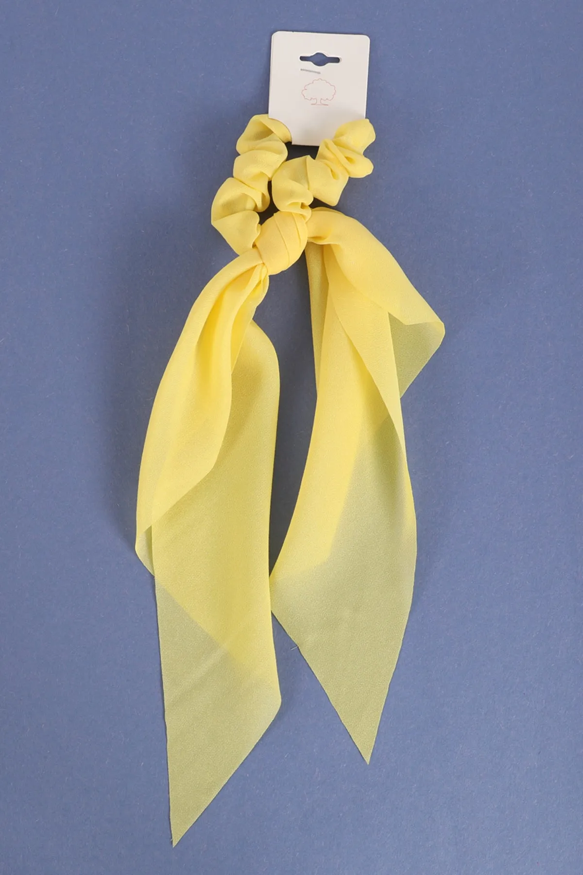 SOLID COLOR SCRUNCHIE SCARF HAIR ACCESSORIES