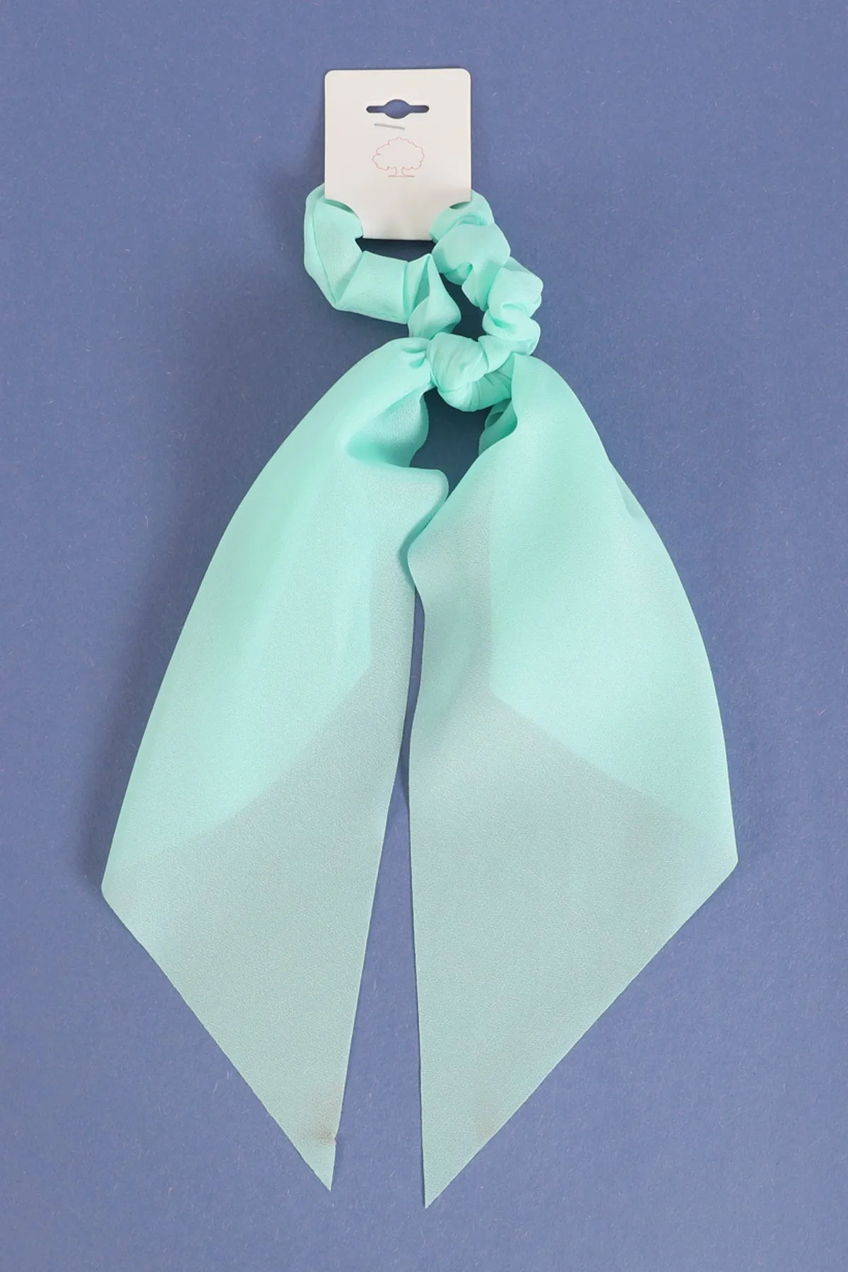 SOLID COLOR SCRUNCHIE SCARF HAIR ACCESSORIES
