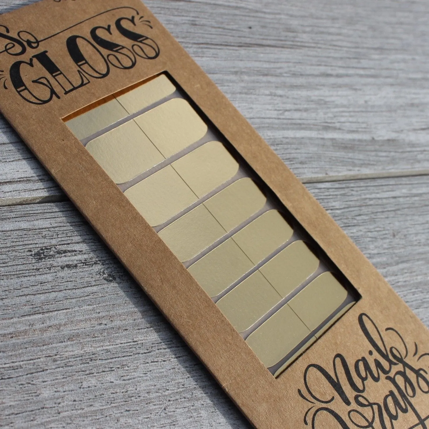 Solid Gold Nail Wraps