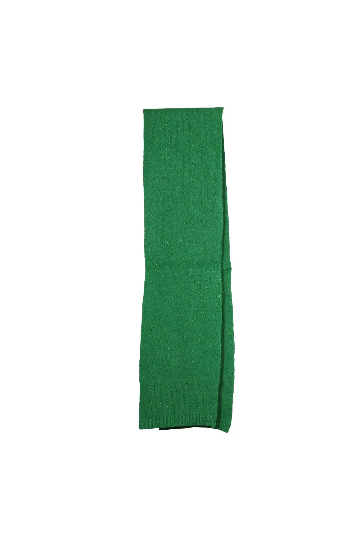 Speckled Knit Scarf Green in Wool